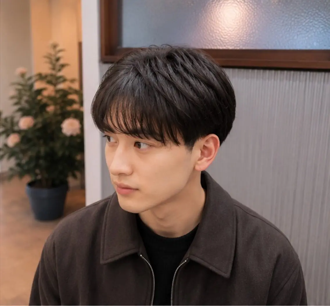ショート メンズ メンズブリーチ センターパート メンズ韓国風 韓国風ヘア 似合わせカット カット 💎Dia💎メンズ 理容師/🪼めぐ🪼のヘアスタイル