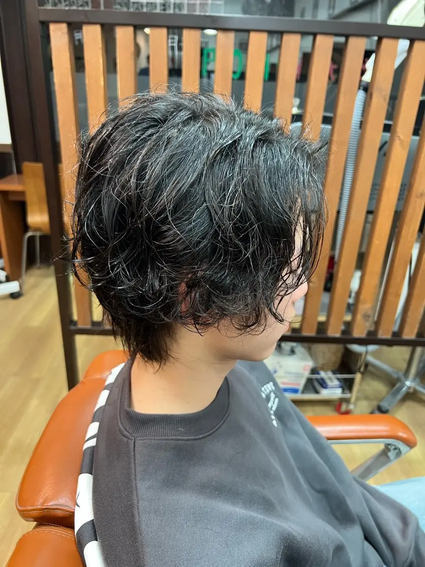 パーマ メンズ 渡邉 来伸のヘアスタイル