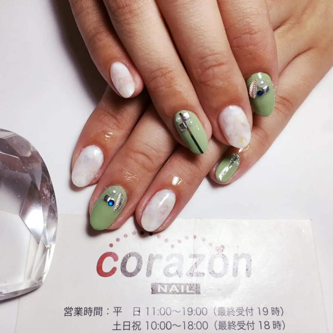ネイル アートネイル べっ甲ネイル ニュアンスネイル ネイリスト aicoのネイルデザイン