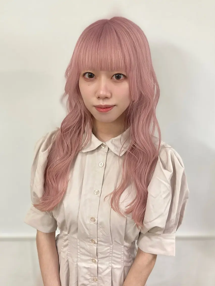 ロング カラー カット ヘアカラー トリートメント ウルフレイヤー エクステ/kokiのヘアスタイル