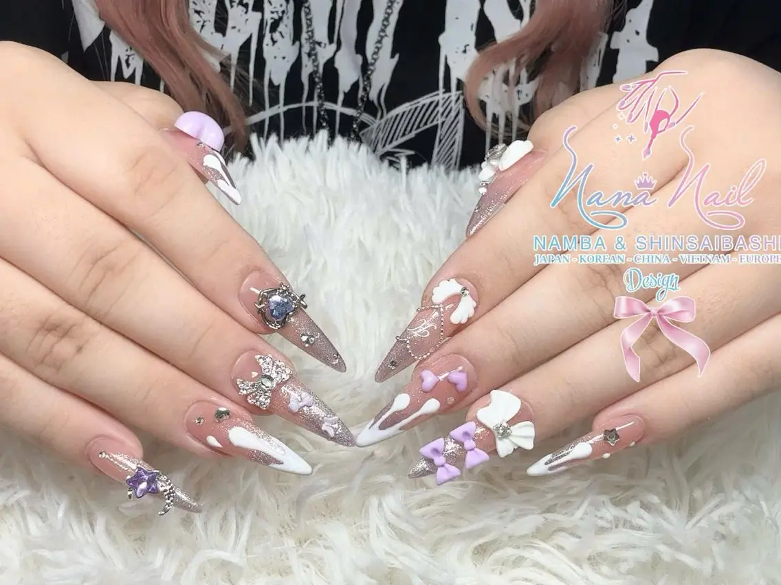 ネイル チークネイル 桜ネイル フラッシュネイル フットネイル ジェルネイル ハンドネイル リナネイル アメ村心斎橋店のネイルデザイン