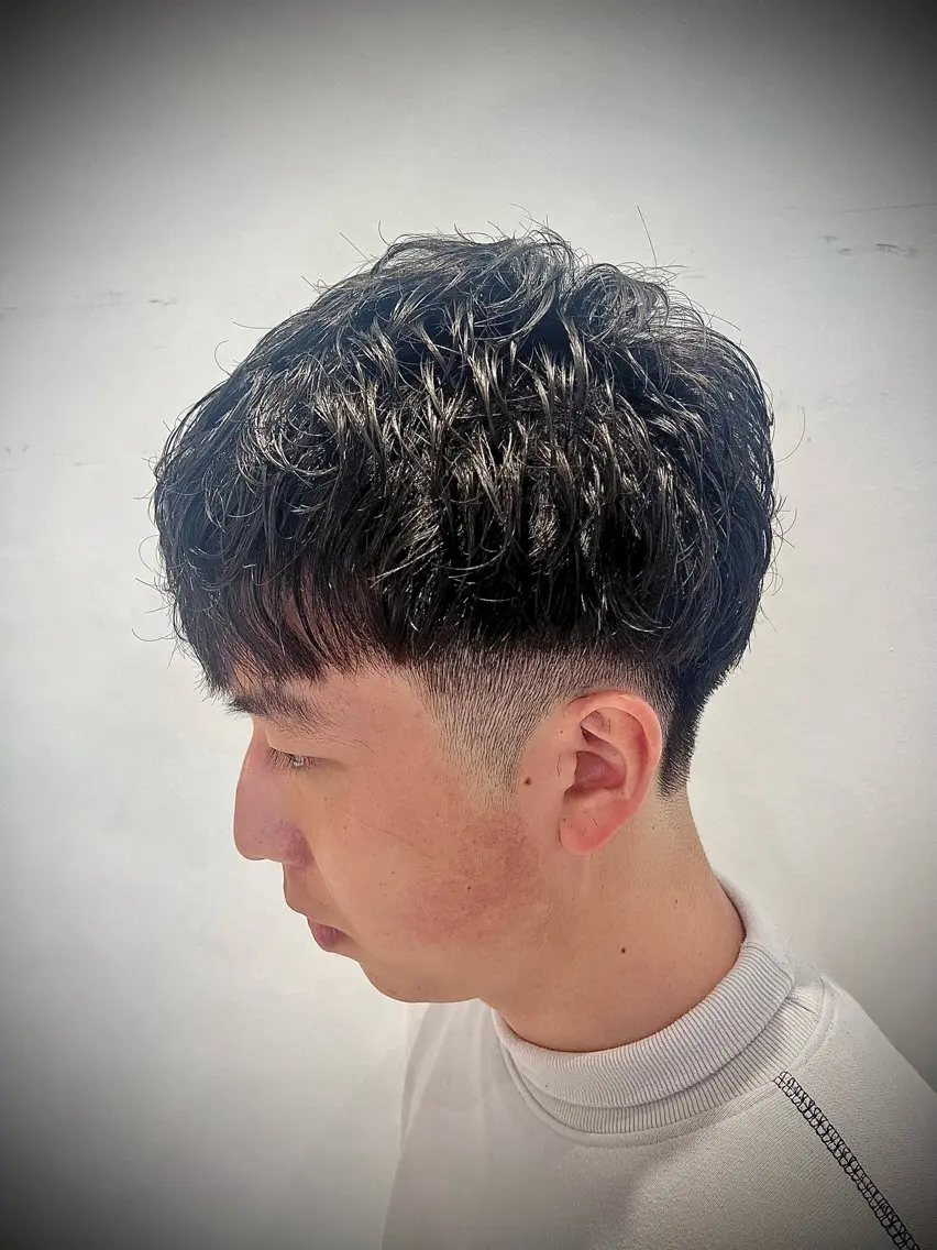 パーマ メンズ メンズパーマ 🟦メンズ特化🟦 たかしま　あさひのヘアスタイル