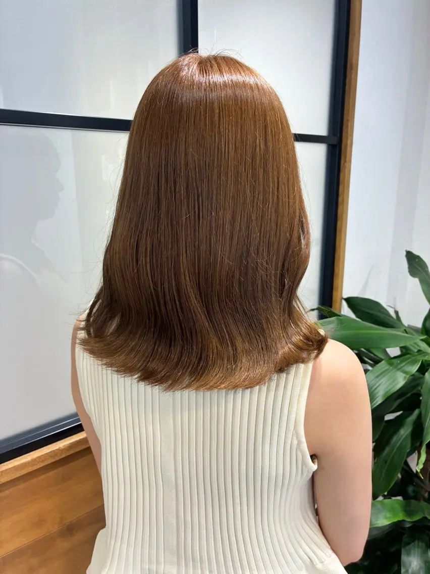 ミディアム 、 、のヘアスタイル