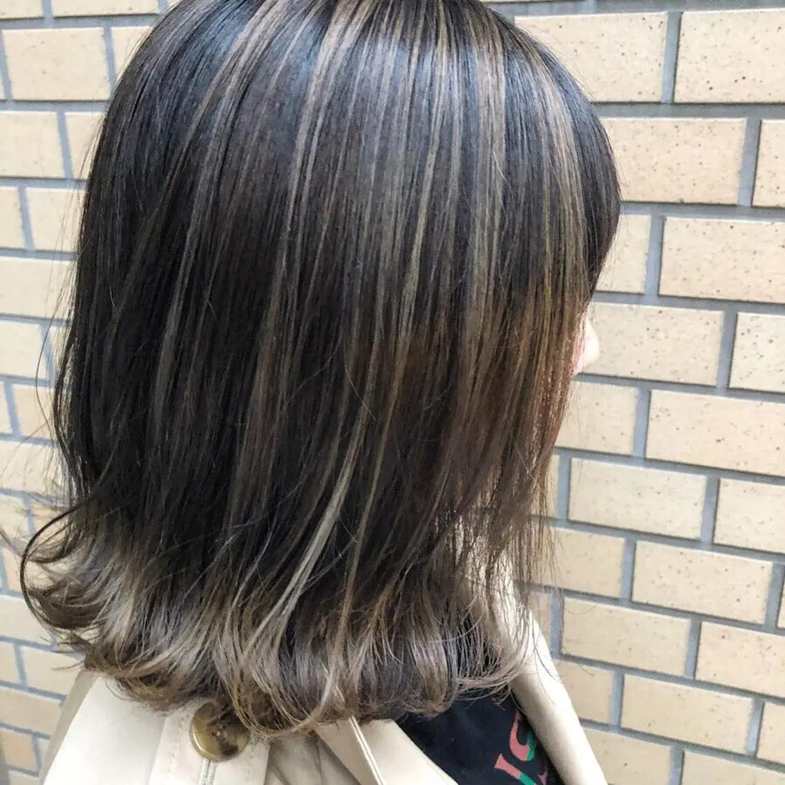ミディアム カラー バレイヤージュ レイヤーカット ヘアカラー 【PD VISEO】 GENKIのヘアスタイル