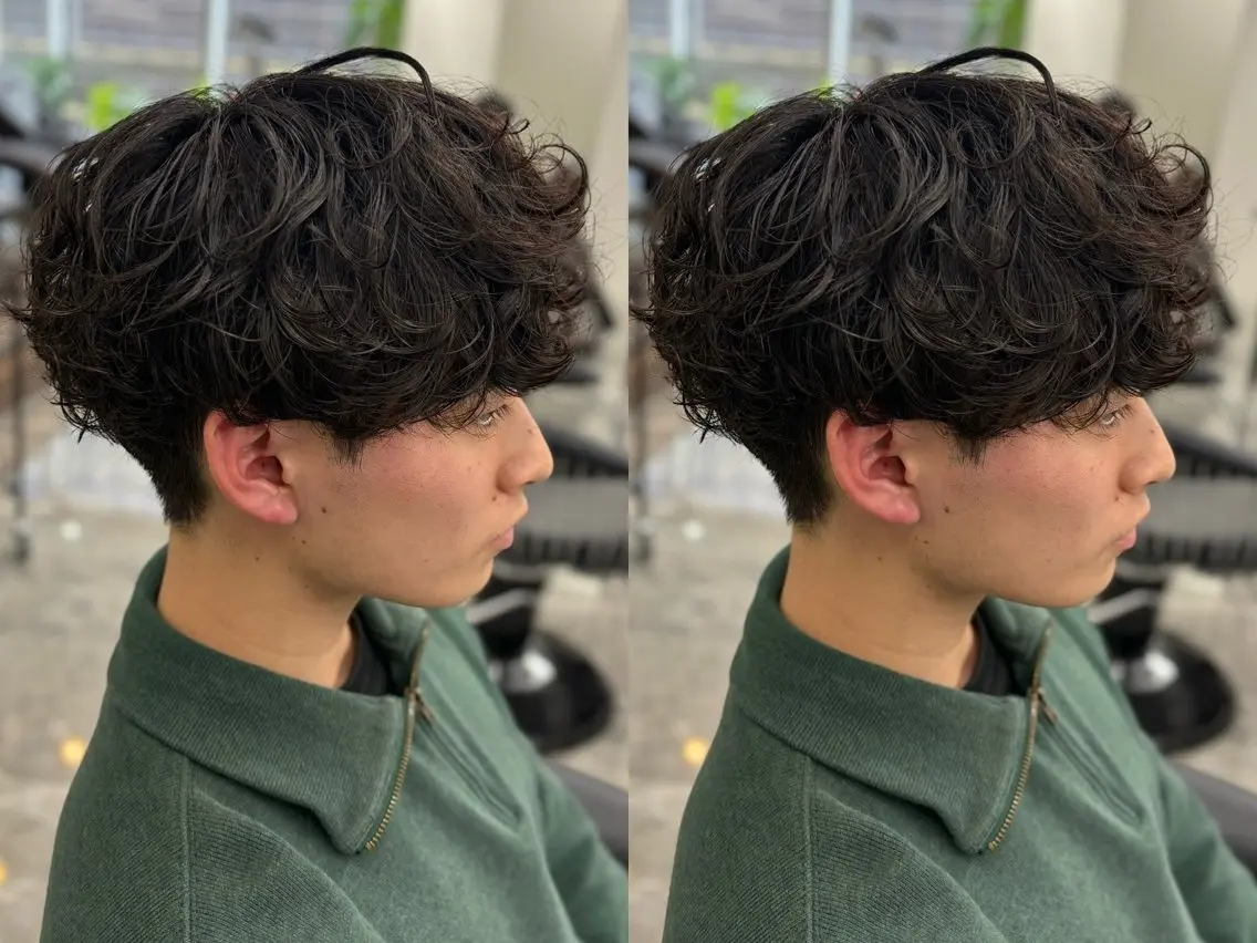 パーマ メンズ カット パーマ 🍐シャドウパーマ メンズ特化/守岡🍐のヘアスタイル
