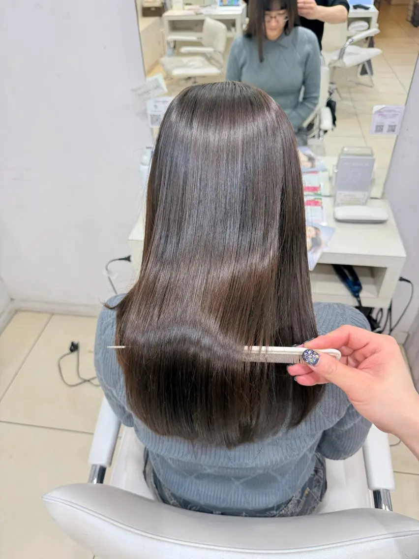 セミロング カラー ヘアカラー 🤎ベージュカラー/ 髪質改善/山岸🤎のヘアスタイル