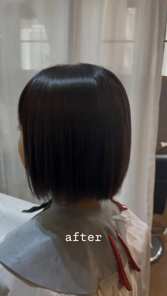 縮毛矯正 トリートメント nendo kanaのヘアスタイル