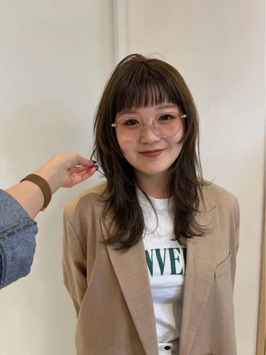 ミディアム 坂本 桃花のヘアスタイル