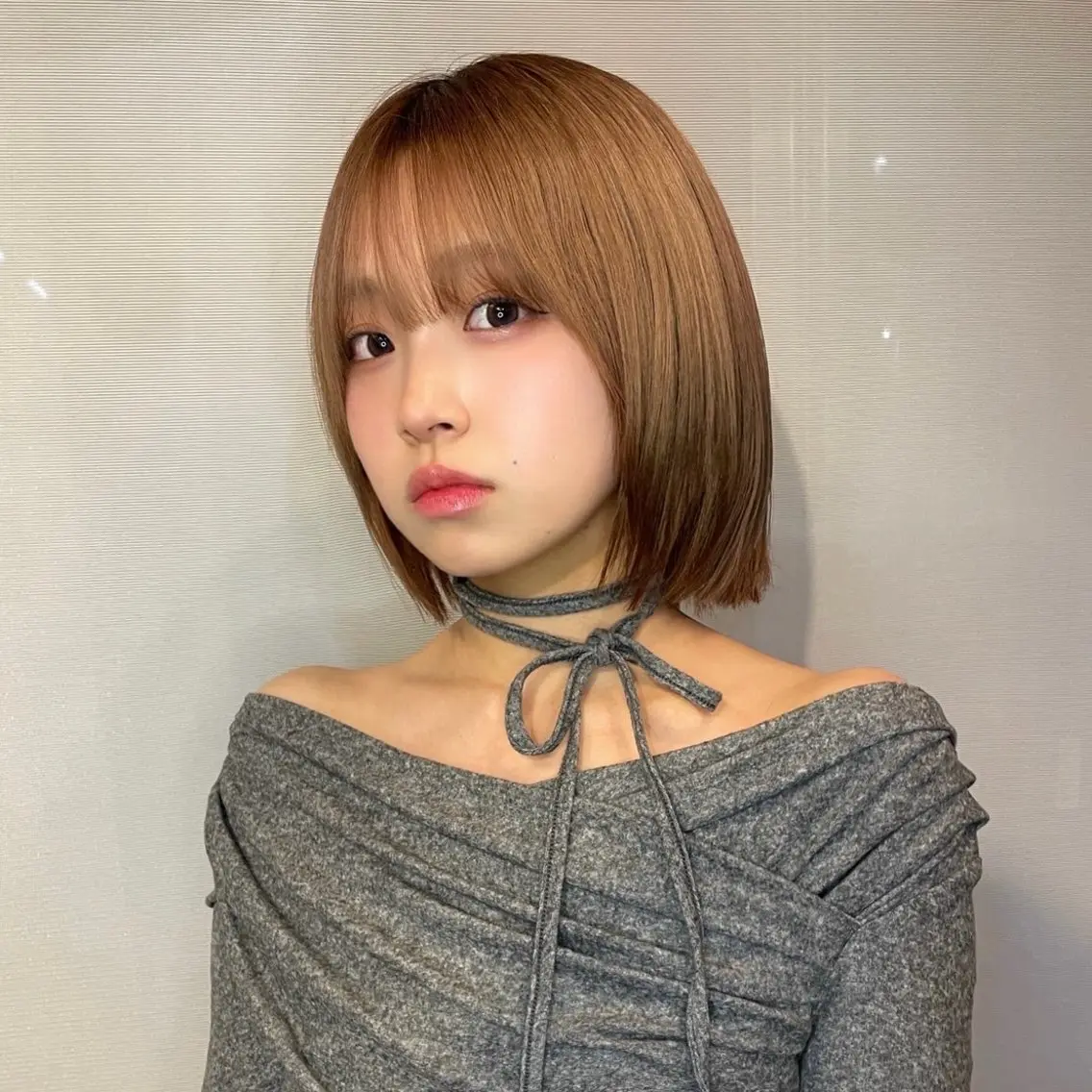 ショート カラー ボブレイヤー ブラウンカラー ボブ レイヤーカット カット 似合わせカット/ イシダシュウ⭐️のヘアスタイル