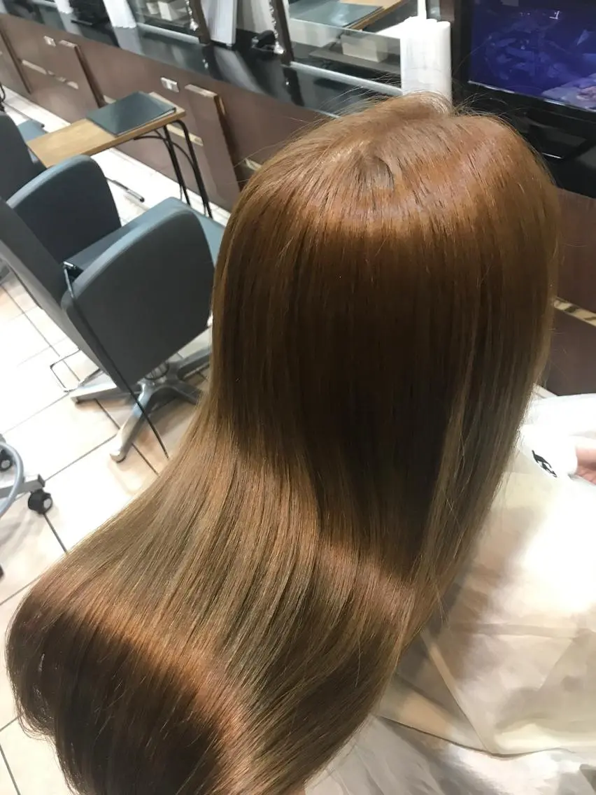 💛カット&髪質改善inケアカラー💛の写真