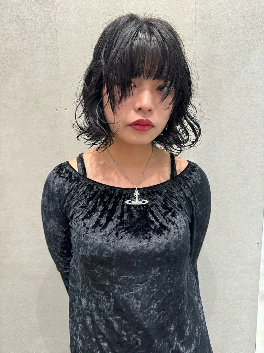 ミディアム パーマ ミディアムパーマ カット パーマ トリートメント センスをお届けします 大谷将生infpのヘアスタイル