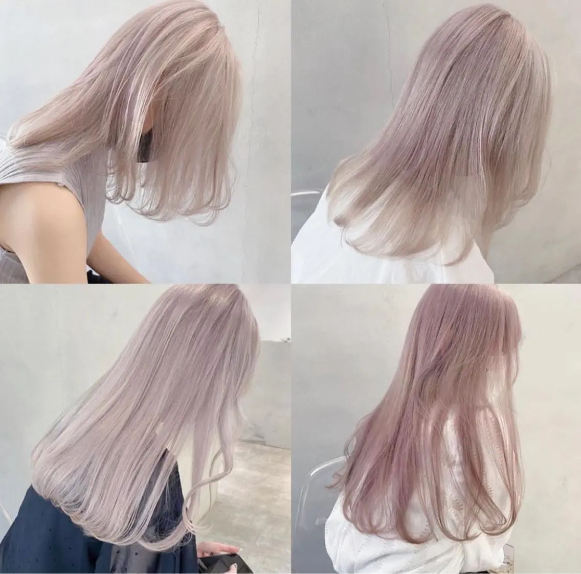 ロング カラー 透明感カラー ハイトーンカラー 新規割引あり♡ yuuのヘアスタイル