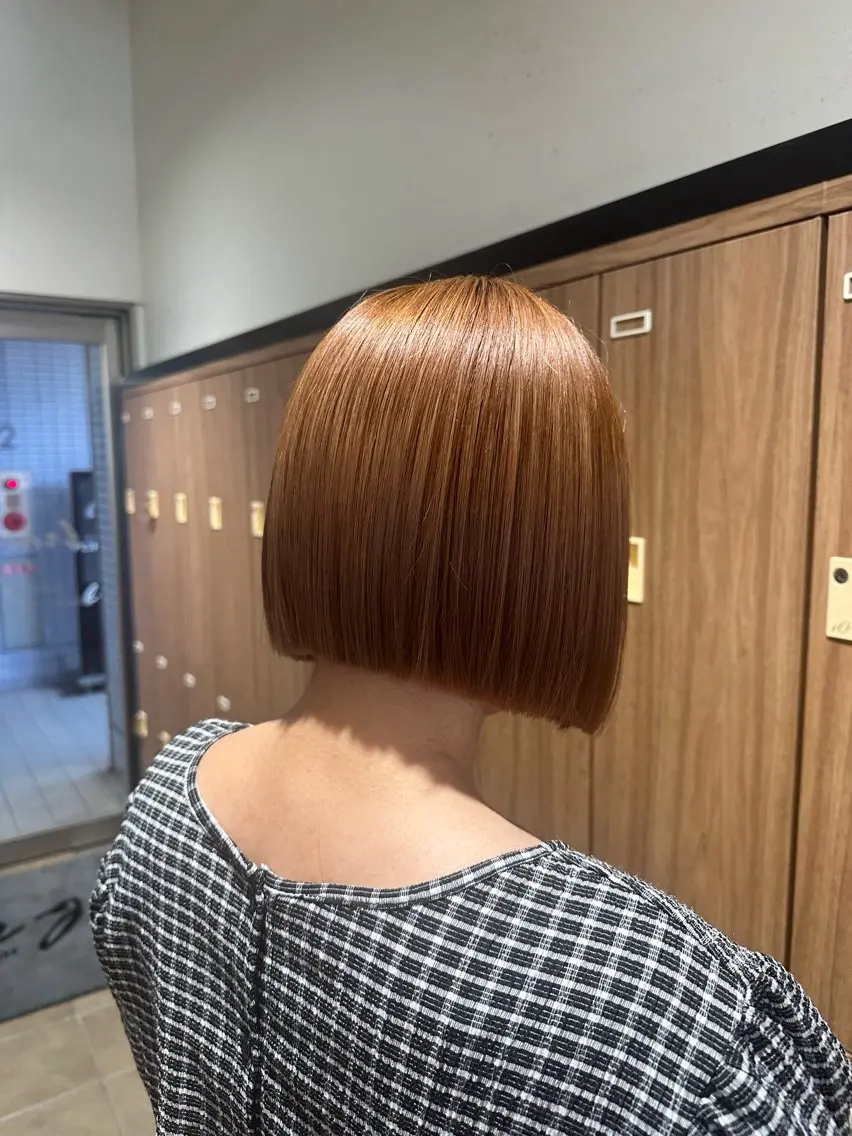 ショート ボブ カット ヘアカラー ブリーチカラー/ わきたちえ🌻のヘアスタイル