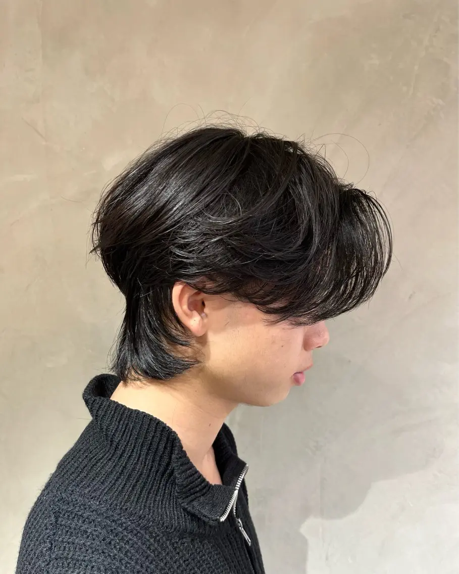 メンズ 横浜/メンズカット 曲がる縮毛矯正のヘアスタイル