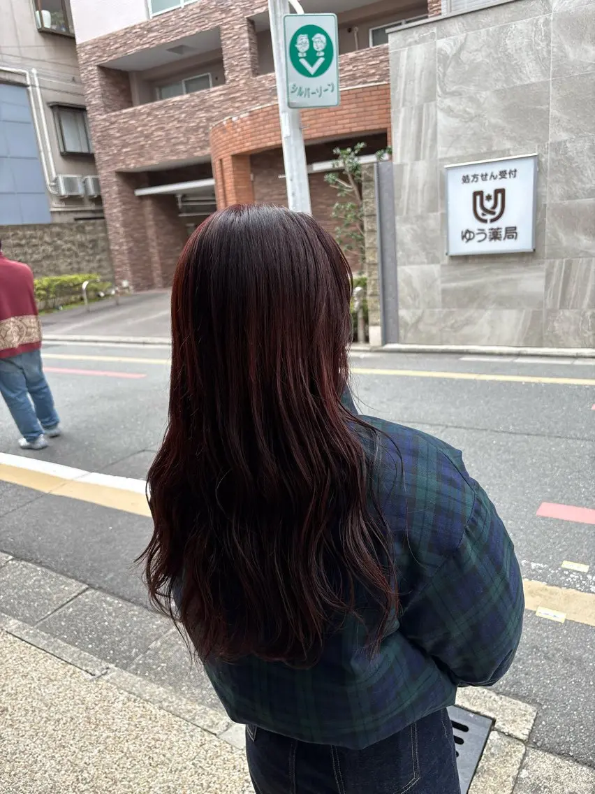 ロング カット ヘアカラー トリートメント 北尾 斗唯のヘアスタイル