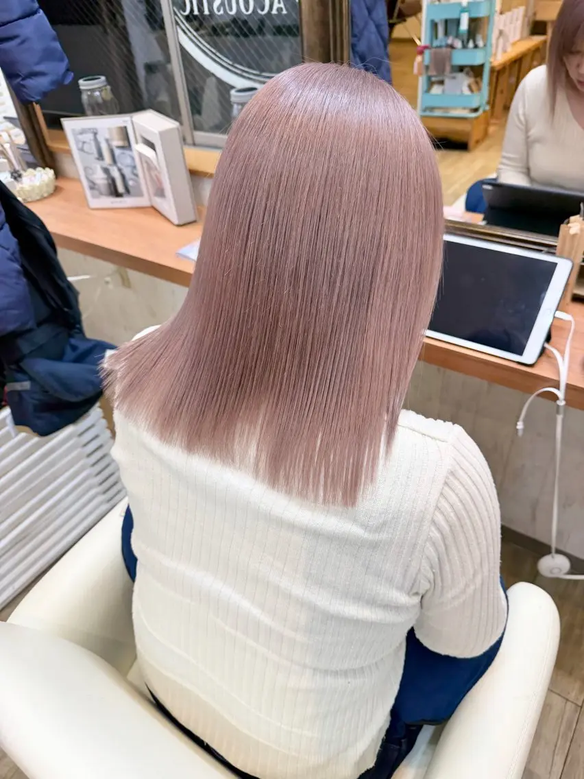 カラー ンジハ えみのヘアスタイル