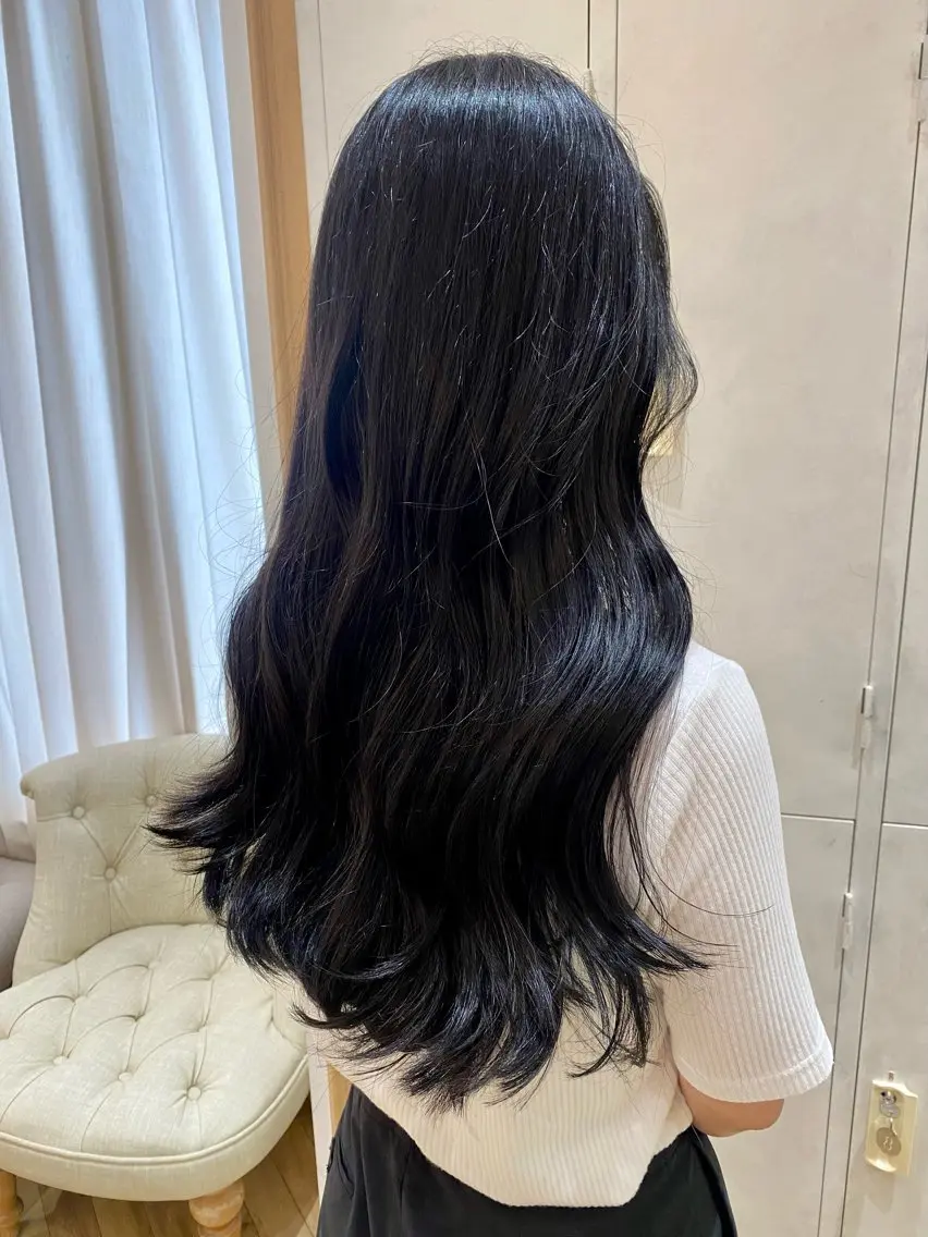 ロング ヘアカラー トリートメント 原 朱莉のヘアスタイル