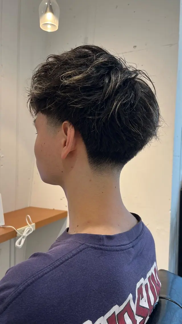 カラー パーマ メンズ フェードカット チバソウマ 【関内】【大森】のヘアスタイル