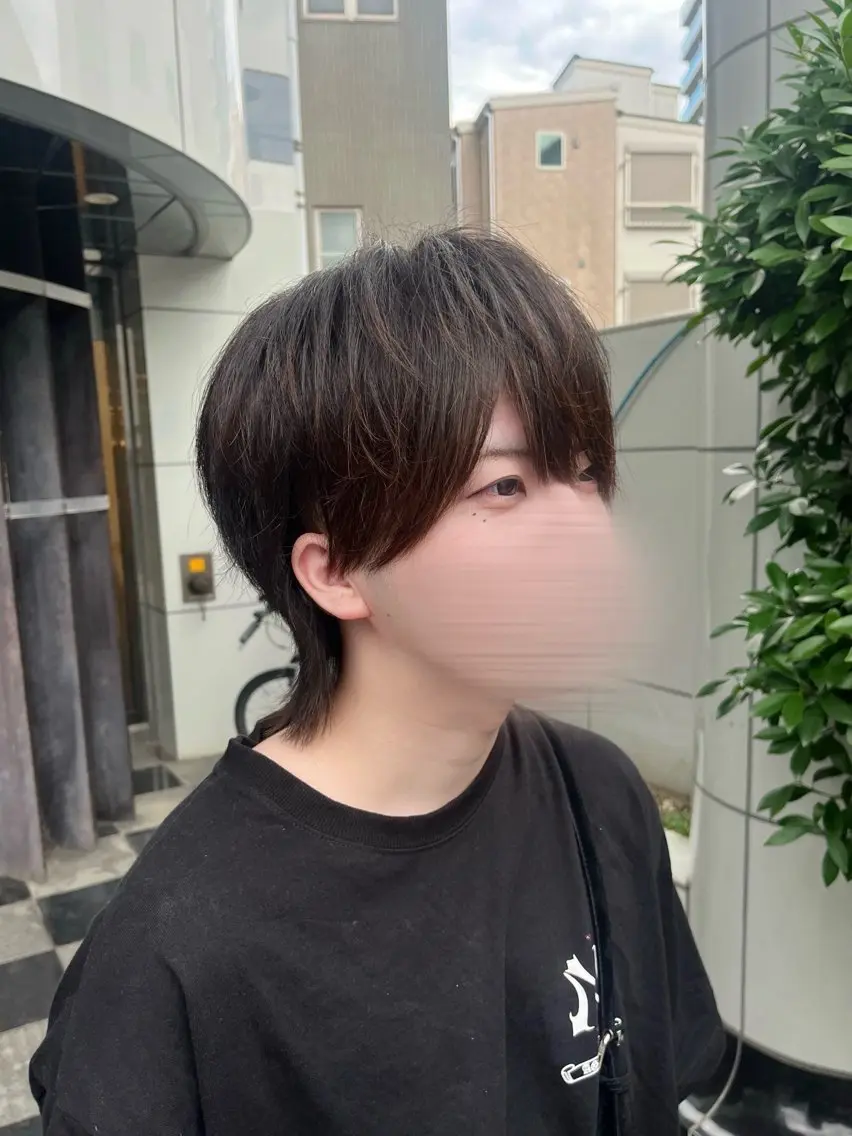 カラー メンズ メンズウルフカット ウルフカット 韓国レイヤー 🤎🦋Harisのヘアスタイル