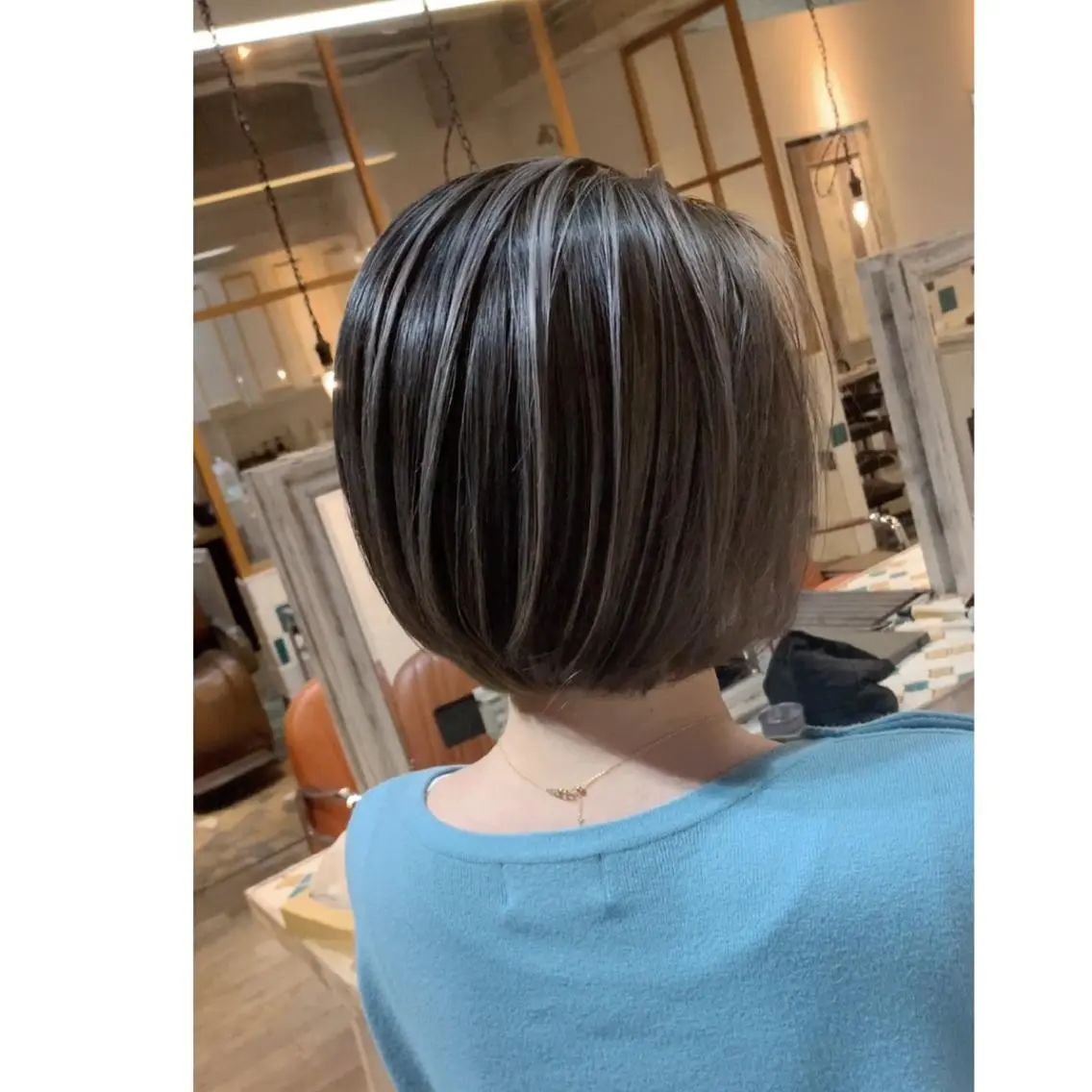 カラー バレイヤージュ ベージュカラー ブロンド ハイトーンカラー be yondのヘアスタイル