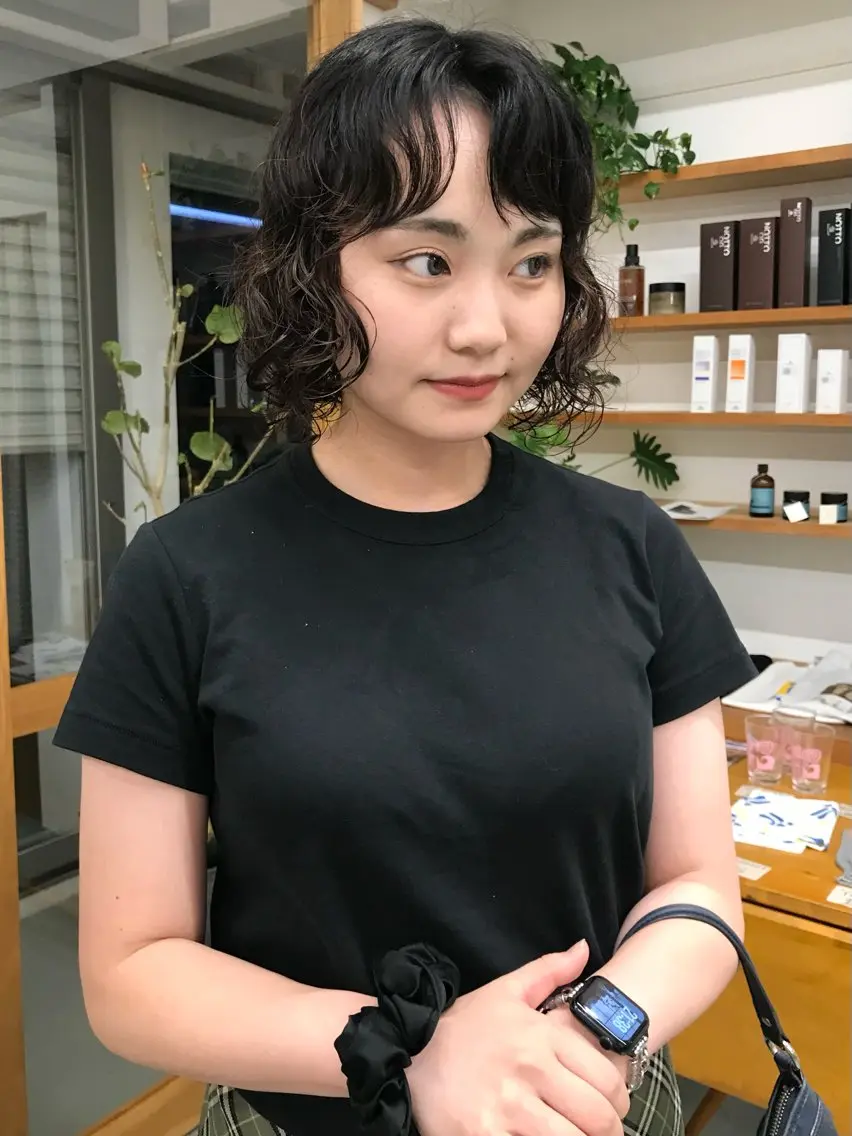ミディアム パーマ 【HI / YA】 ｓｕｚｕのヘアスタイル