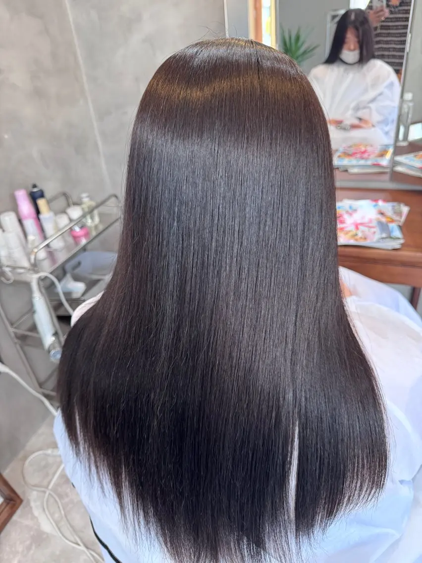 ロング キッズ 縮毛矯正 🍀and hair 日比野のヘアスタイル