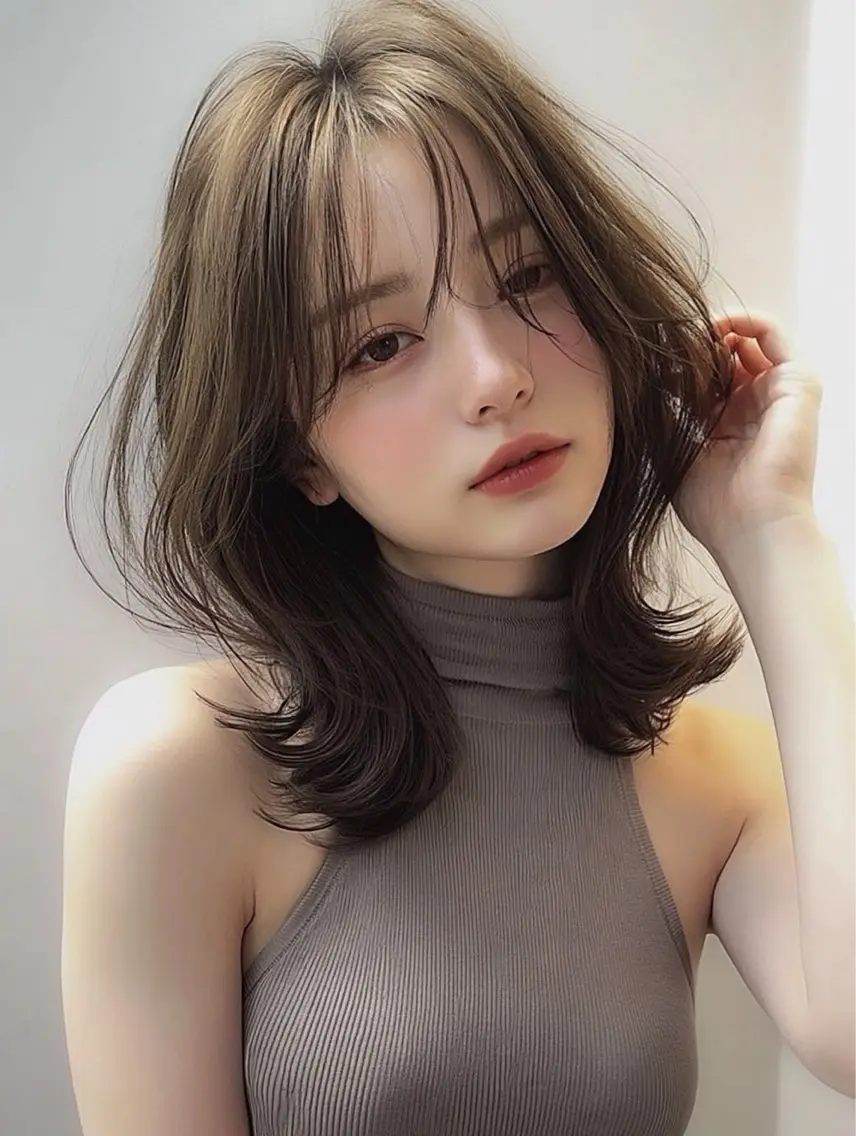 ミディアム 橋爪 優真のヘアスタイル