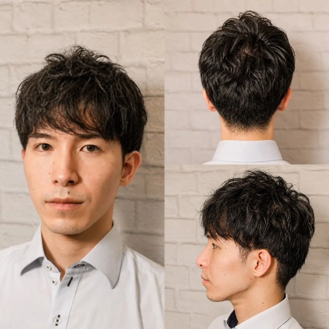 ショート パーマ メンズ 【新宿メンズ カット】田中連のヘアスタイル