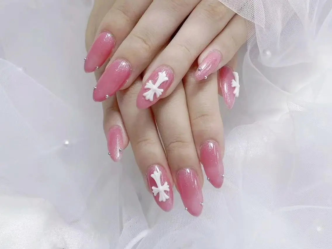 ネイル 韓国ネイル ロングネイル ショートネイル シンプルネイル ネイルサロンロータス (渋谷店)のネイルデザイン