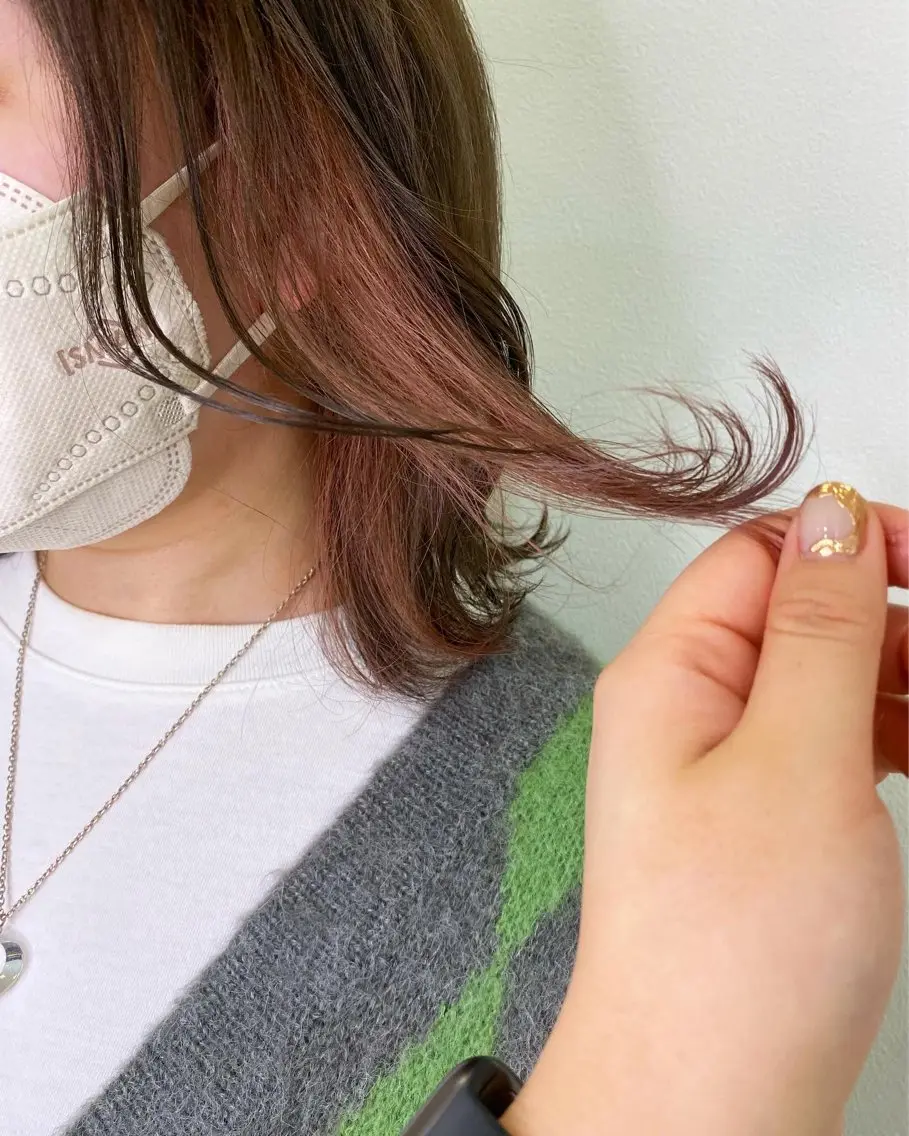 ミディアム カラー ヘアカラー 駅チカ【ali'i】 アリイ花崎友美☘のヘアスタイル