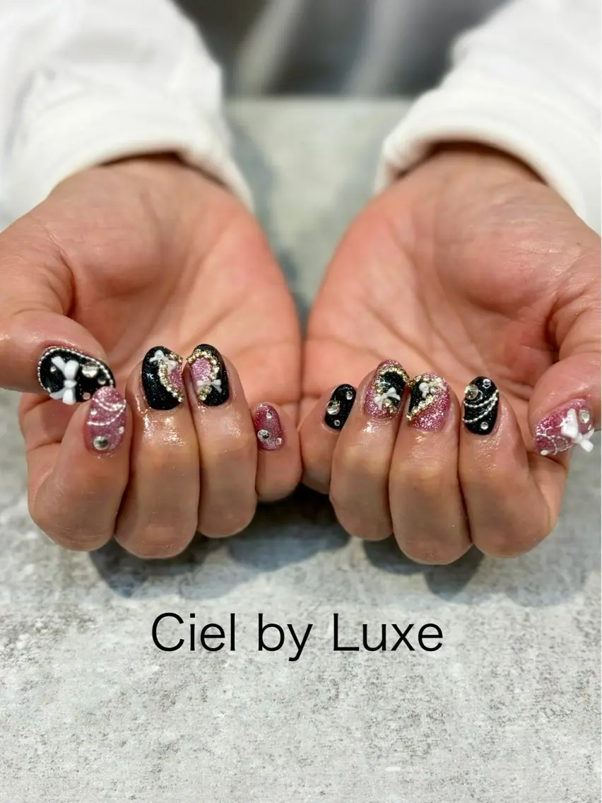 ネイル 持ち込み ハンドネイル CielbyLuxe Yukiのネイルデザイン
