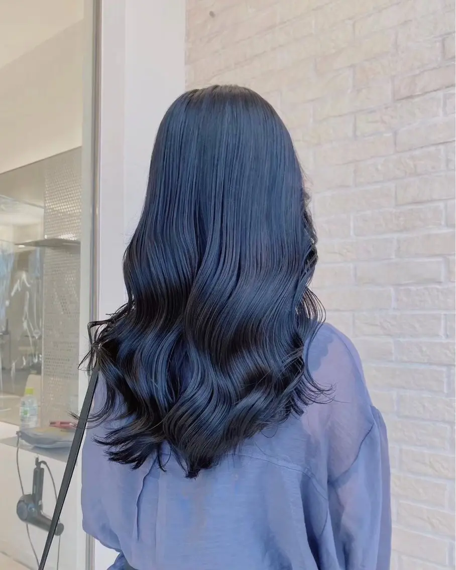 カラー ブルーカラー ブルーグレー ブルーグレージュ 透明感カラー グレージュ 🩷SAKURA/ 海外レイヤー/カラーのヘアスタイル