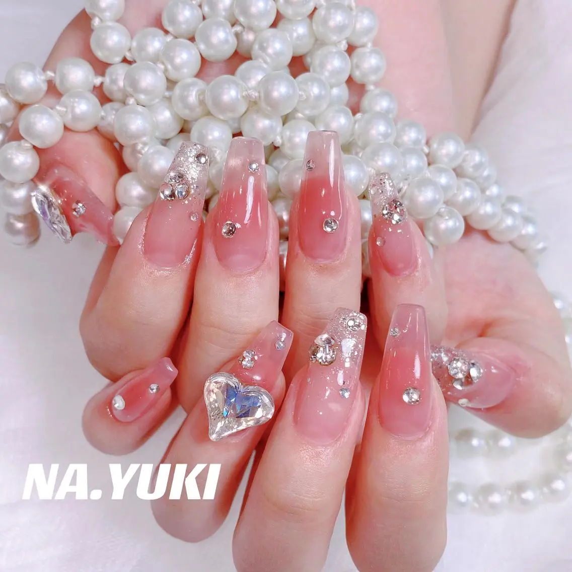 ネイル ハート ハンドネイル ハンドケア ナユキNA.YUKI 池袋店のネイルデザイン