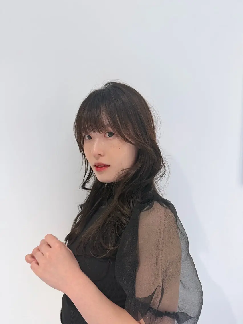 ロング 枦山 晴稀のヘアスタイル