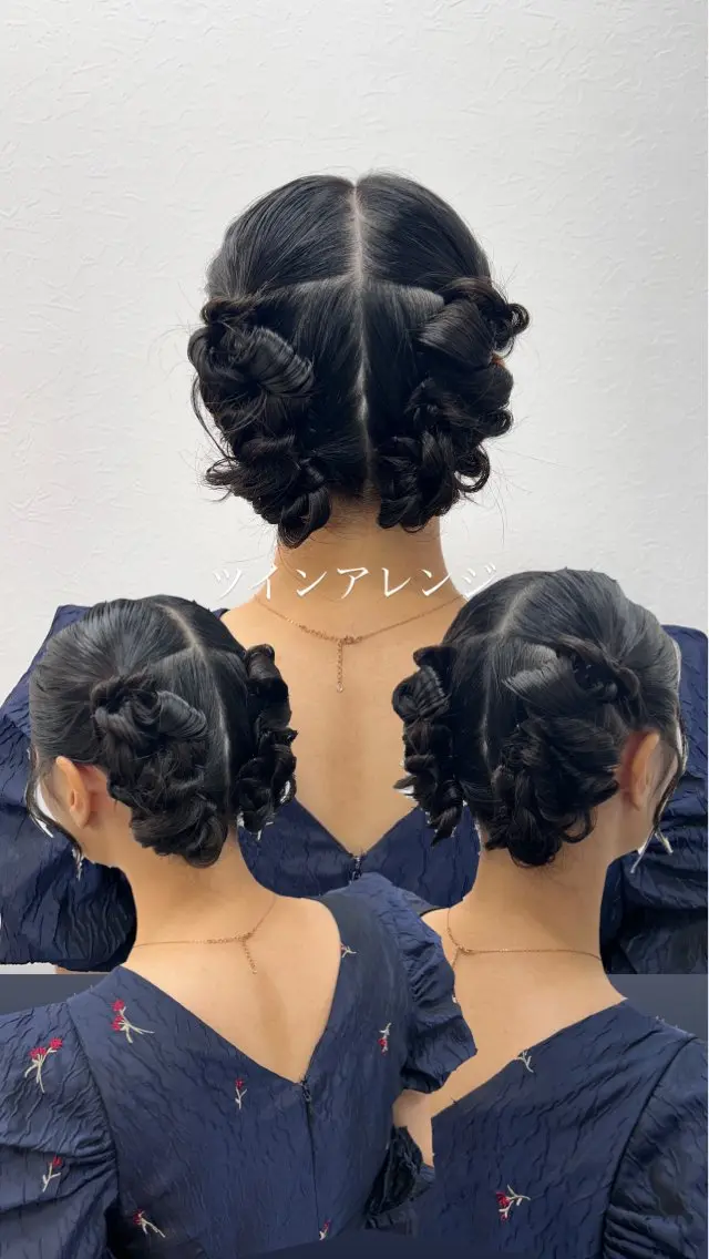 ミディアム ヘアセット 薄田 珠美のヘアスタイル