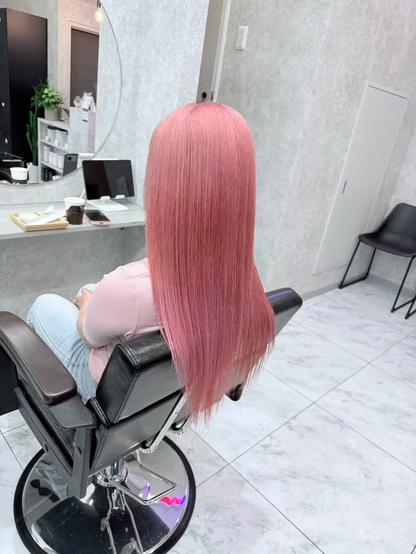 ロング カラー 🌺ハイトーン🌺 矢葺 なぎさ🌺🌺のヘアスタイル