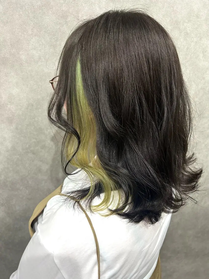 ミディアム カラー グレージュ オリーブグレージュ オリーブグレー ヘアカラー トリートメント ミルクティー職人× HIROSEのヘアスタイル