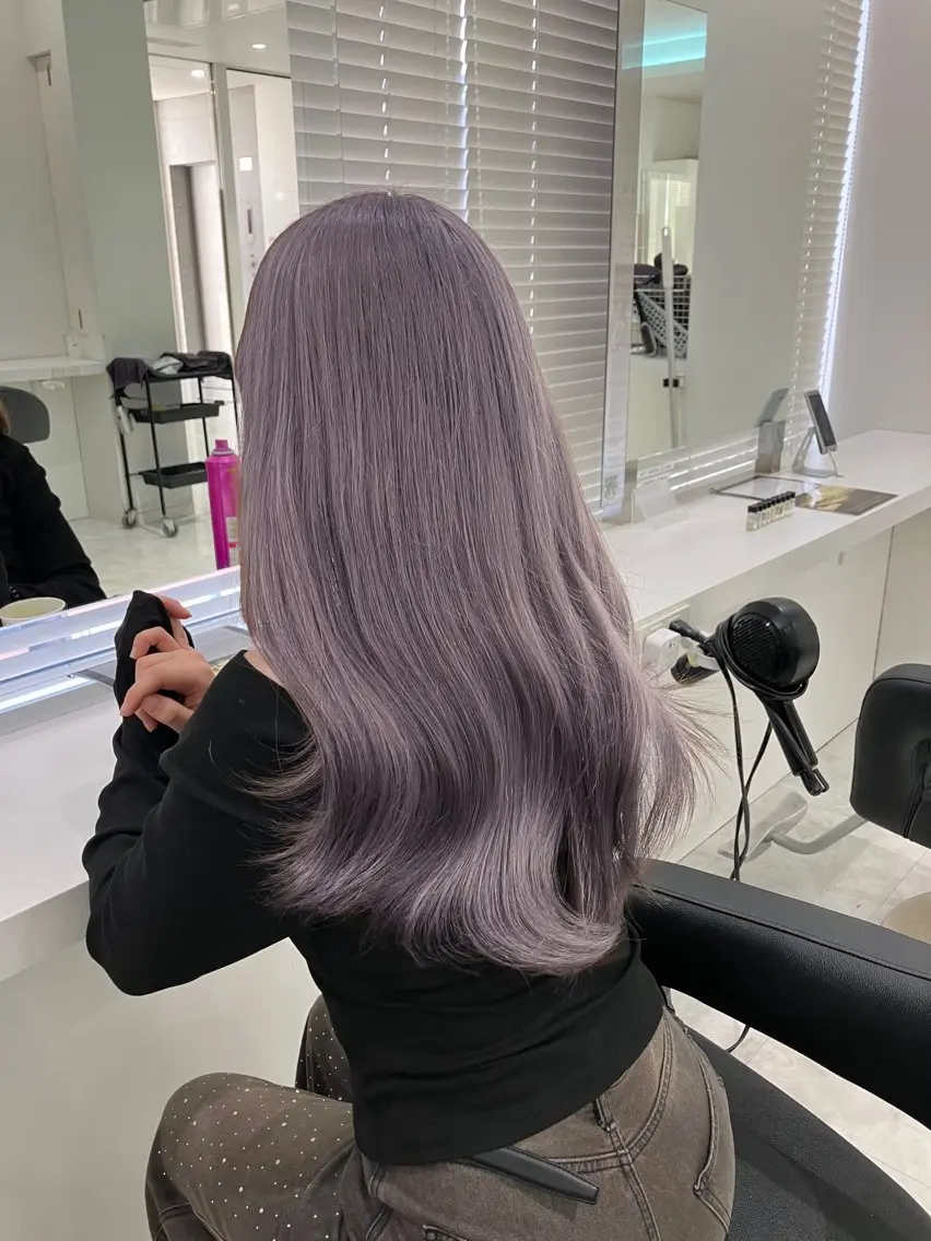 ロング カラー ヘアアレンジ ヘアカラー 💓色落ちまで綺麗な 垢抜けカラー💓のヘアスタイル