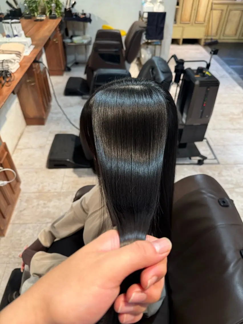 ロング カット 縮毛矯正 トリートメント 髪質改善/縮毛矯正 砂原一博のヘアスタイル