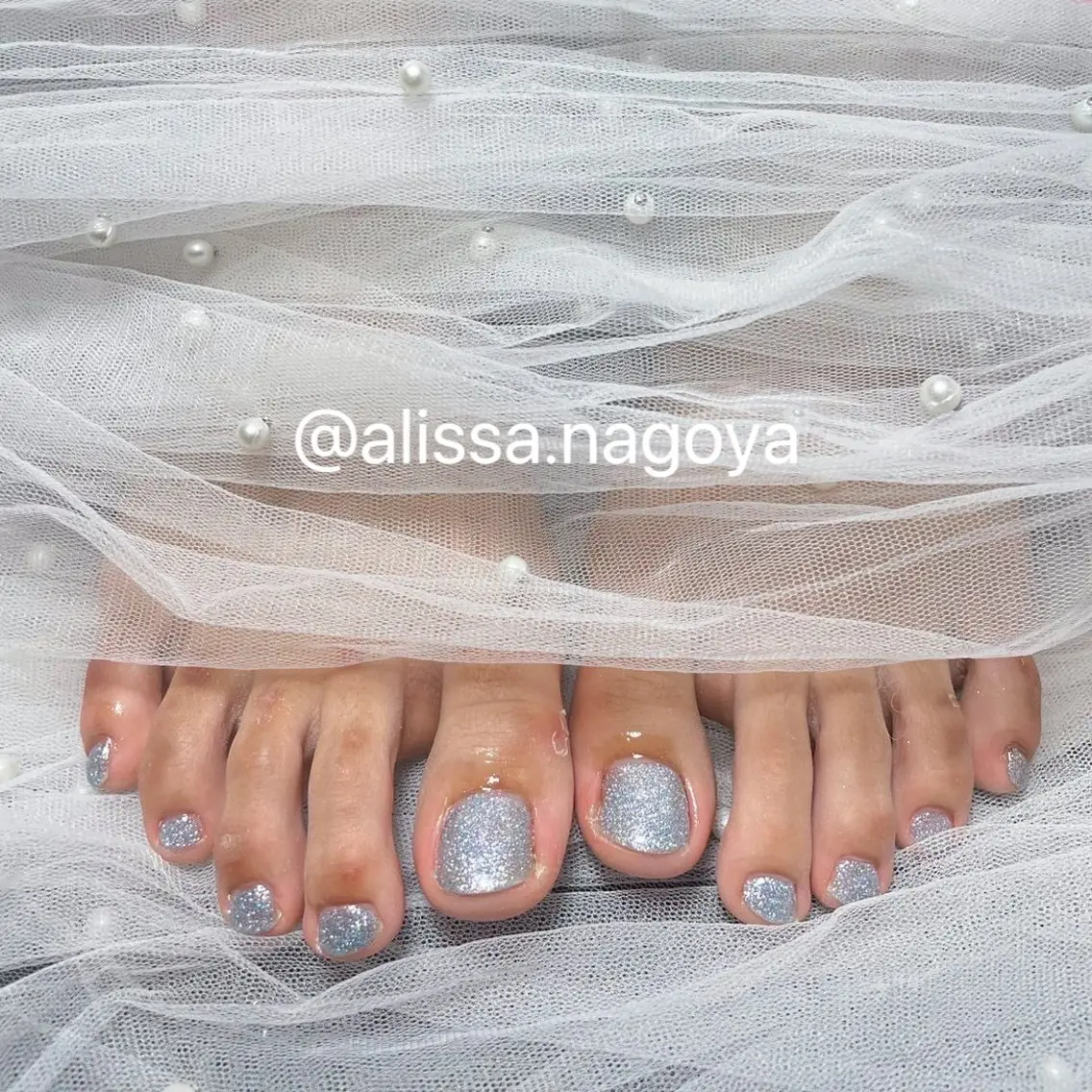 ネイル フットネイル Jr.ネイリスト🤍 【Alissa】新栄のネイルデザイン