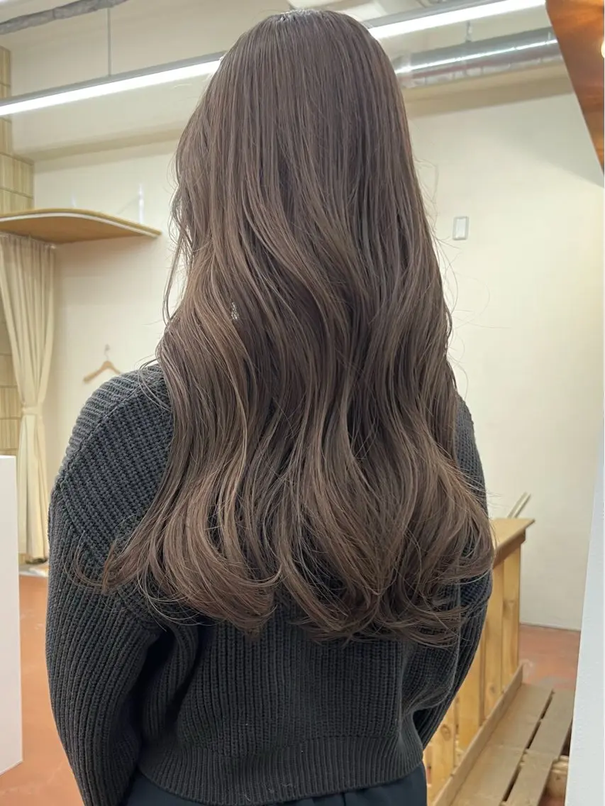 ロング カラー カット ヘアカラー トリートメント 矢場町/栄/上前津/ 佐藤祐希のヘアスタイル