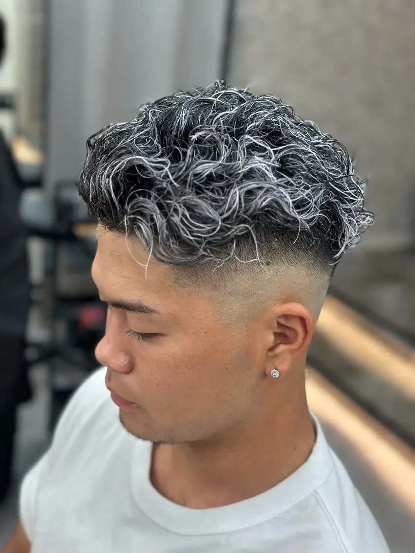 カラー パーマ メンズ カット ヘアカラー パーマ メッシュパーマ支持率 ◎大宮/隼也のヘアスタイル