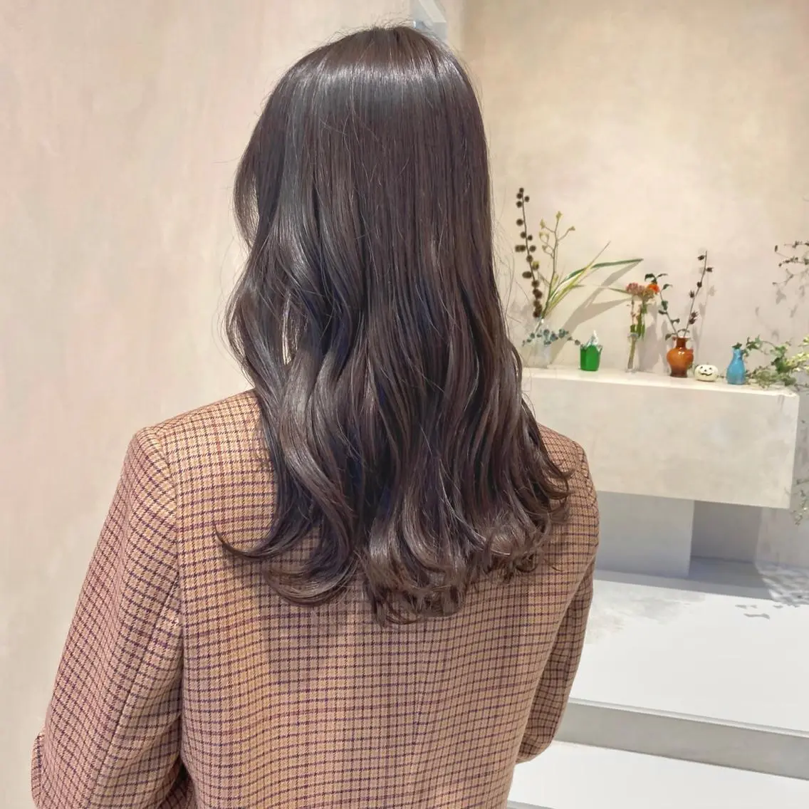 セミロング カラー ブラウンカラー 透明感カラー ココアブラウン 髪質改善 トリートメント MURANAKA RYOのヘアスタイル