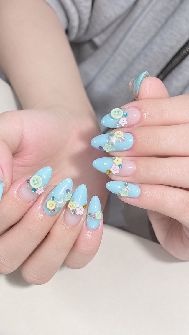 ネイル 長さ出し キラキラネイル 韓国ネイル ロングネイル スカルプネイル ハンドネイル ハンドケア CHIBI NAIL SALON 船橋のネイルデザイン