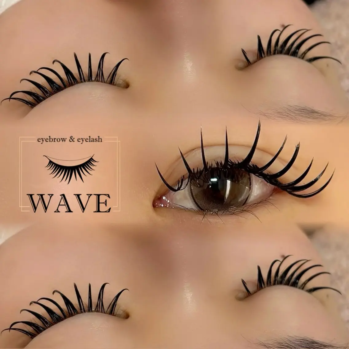 マツエク・マツパ バインドロック 成人式 Dカール brow&lash WAVEのマツエク・マツパデザイン