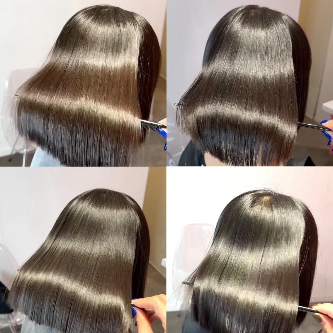 ショート カット 縮毛矯正 トリートメント 莉乃/縮毛矯正/髪質 改善/艶カラーのヘアスタイル