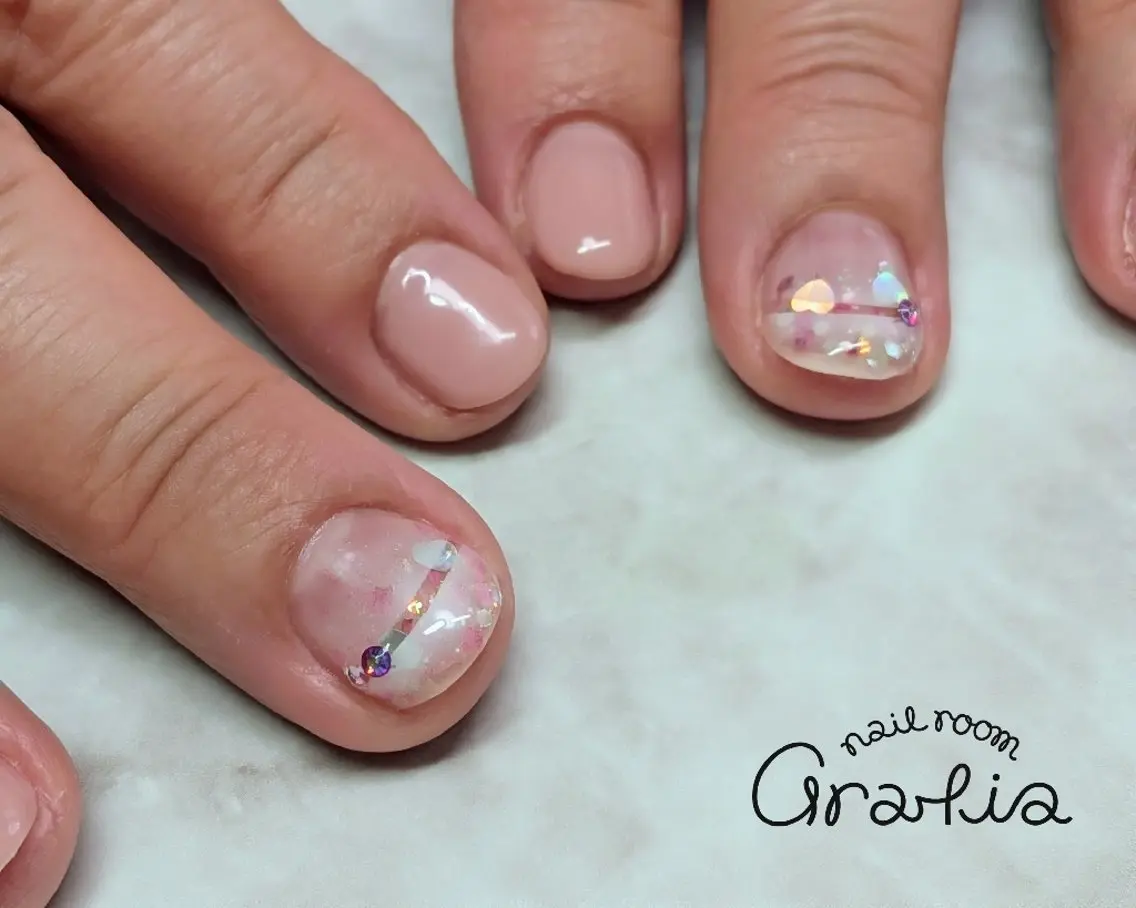 ネイル 春ネイル gratia 中村のネイルデザイン