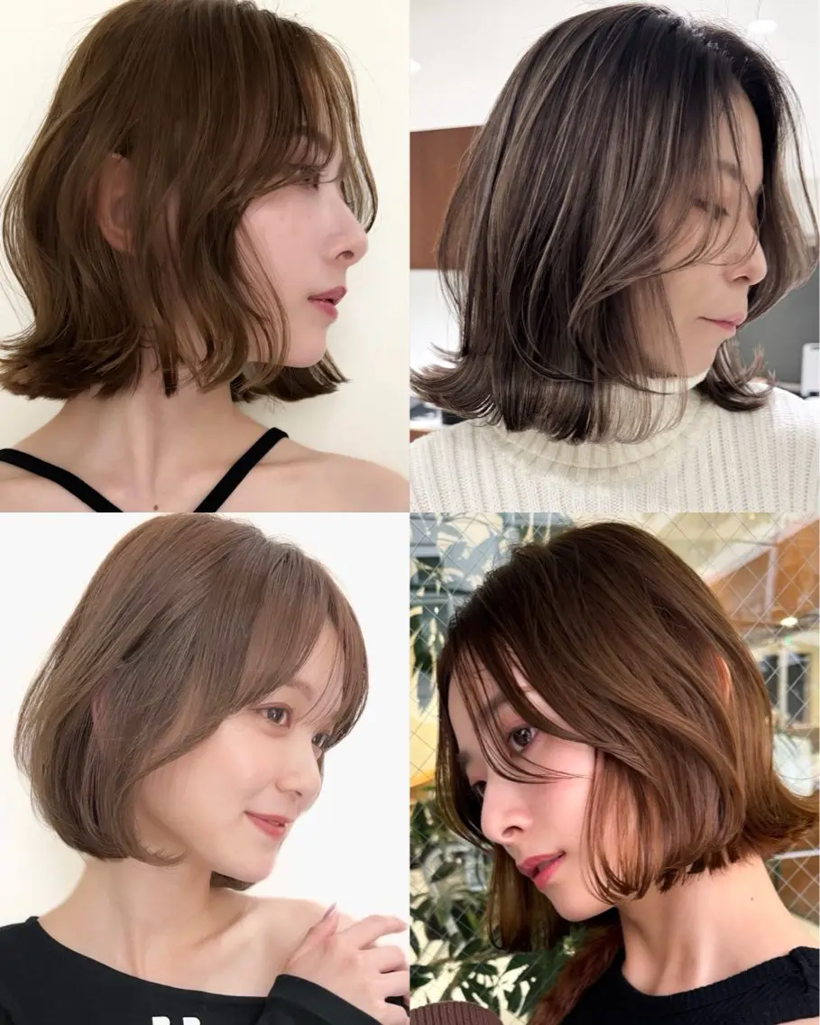 ショート カラー カット ヘアカラー トリートメント ✨ハイライトの達人 ボブ/ショート/雪下のヘアスタイル