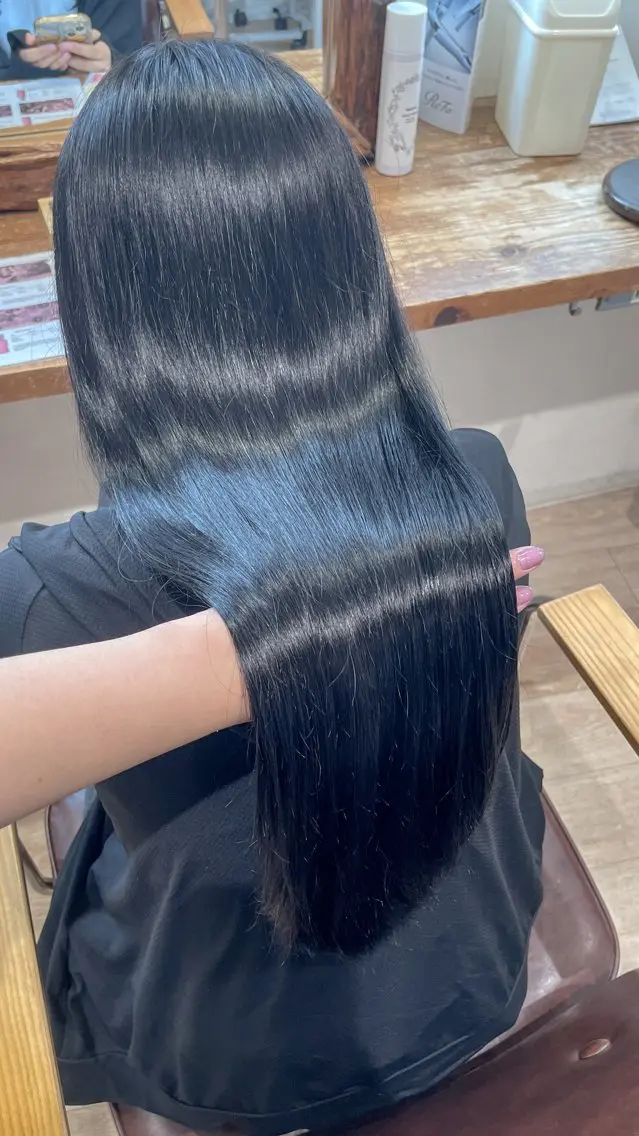 ロング カラー ヘアカラー トリートメント cut/nail ▫️イチカ🌻のネイルデザイン