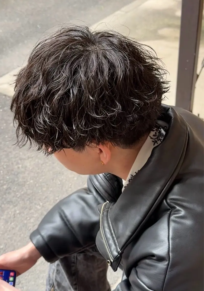 ショート パーマ カット パーマ 小芝涼介/レイヤー /メンズパーマ✂️のヘアスタイル